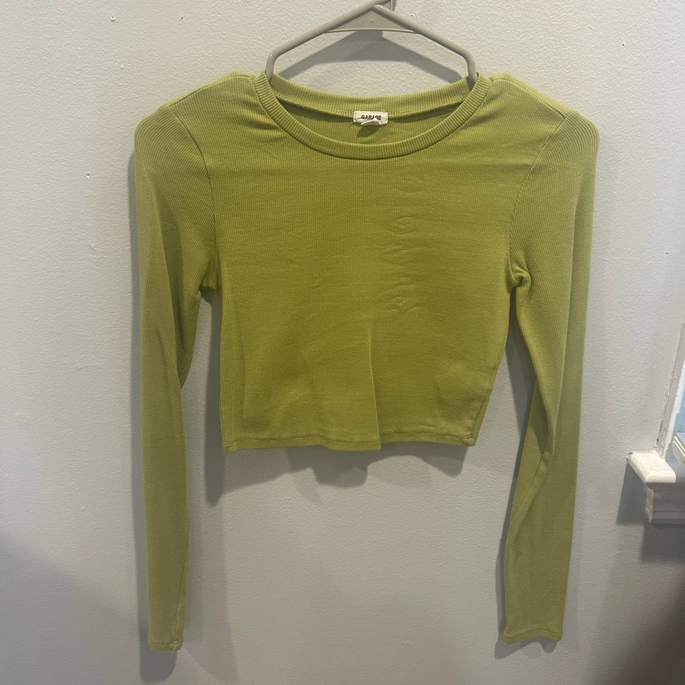 Garage Cute Cropped Green Long Sleeve